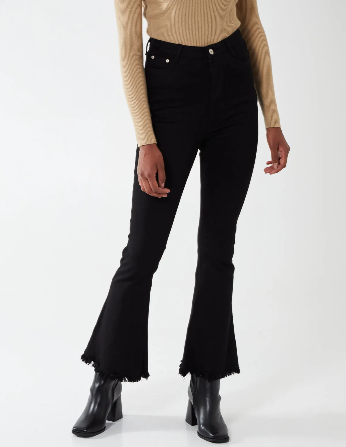 High Waist Flare Trousers sold by Blue Vanilla product image thumbnail 2