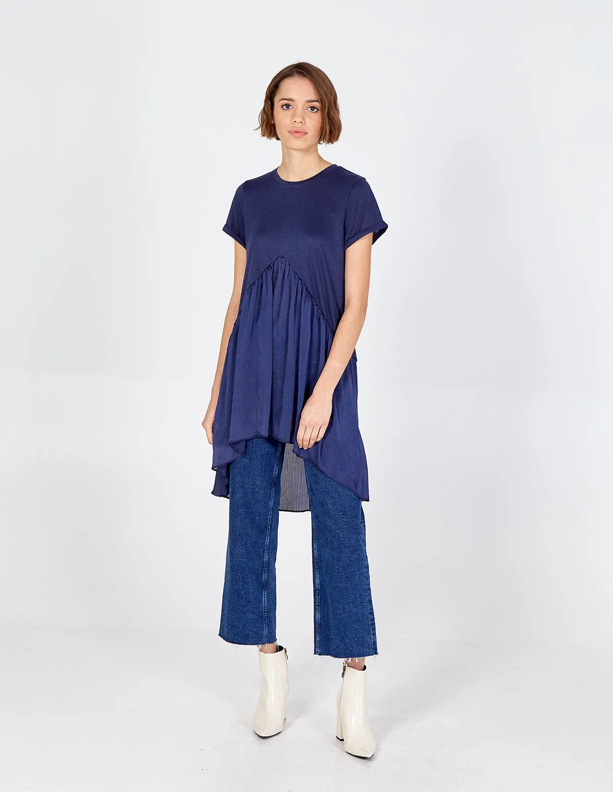 3 In 1 Pleated Tee Top sold by Blue Vanilla
