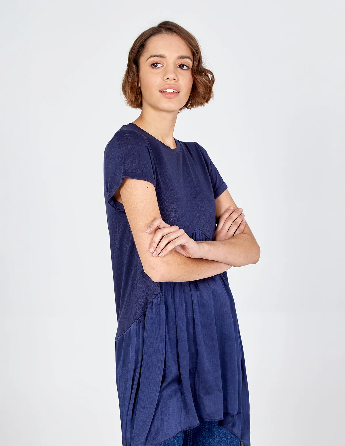 3 In 1 Pleated Tee Top sold by Blue Vanilla product image thumbnail 4