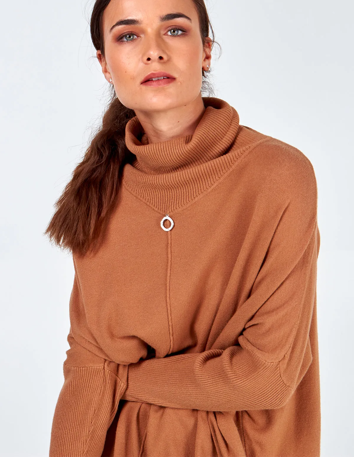Diamond Ring Roll Neck Tunic Jumper sold by Blue Vanilla product image thumbnail 3