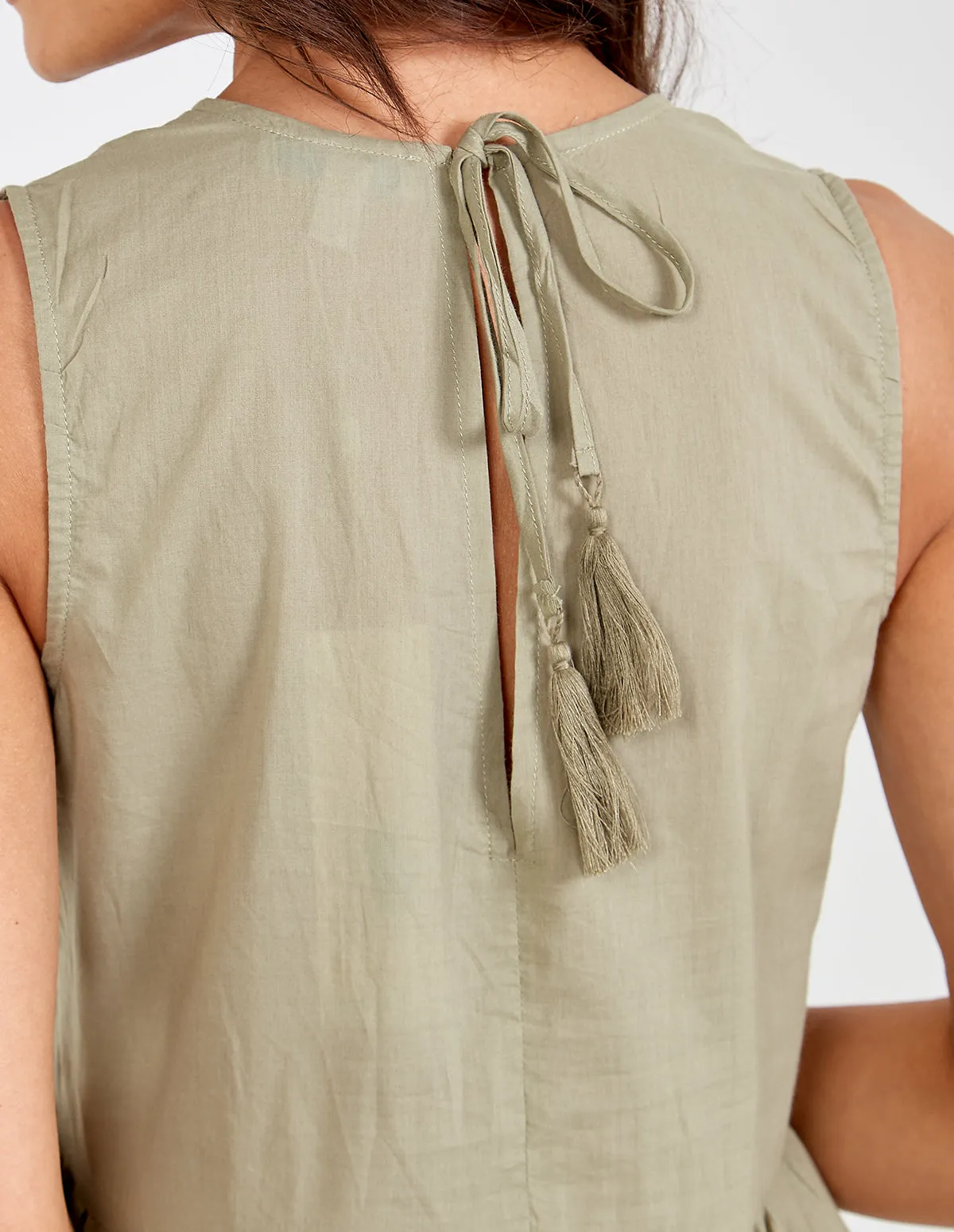 Tiered Crinkle Smock Dress sold by Blue Vanilla product image thumbnail 5