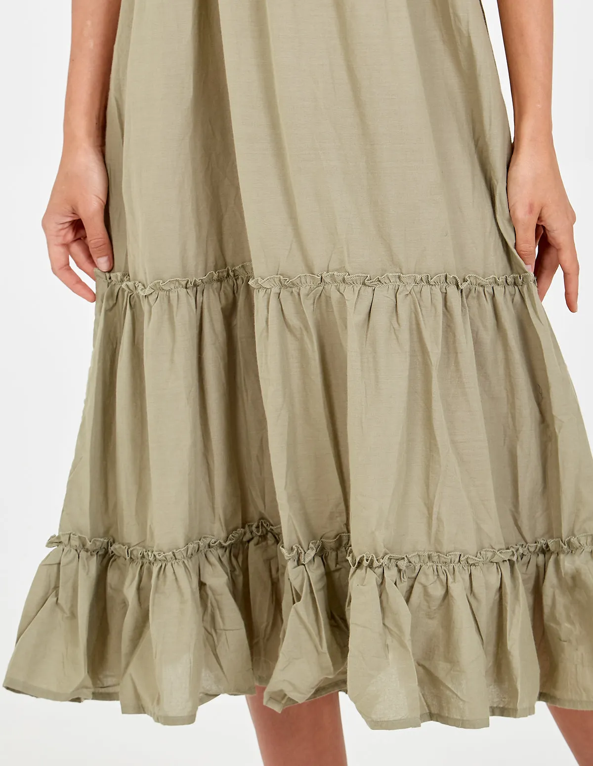 Tiered Crinkle Smock Dress sold by Blue Vanilla product image thumbnail 2