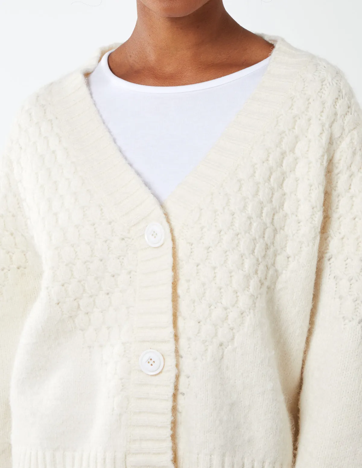 Bubble Knit Button Front Cardigan sold by Blue Vanilla product image thumbnail 4