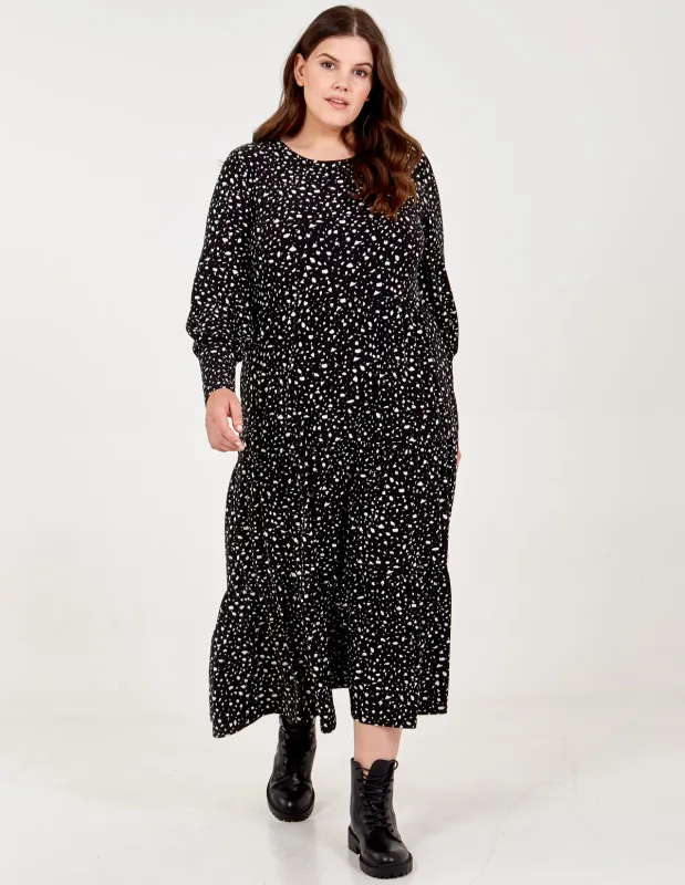 Curve Long Sleeve Smock Dress sold by Blue Vanilla