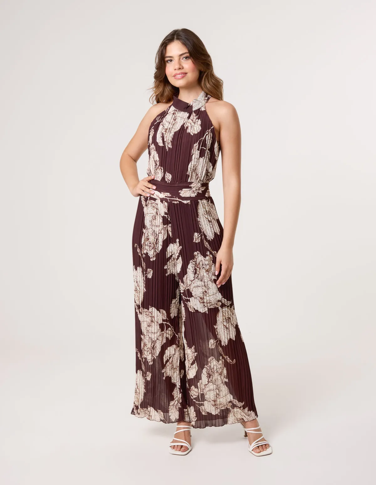 Pleated Halterneck Jumpsuit sold by Blue Vanilla product image thumbnail 3