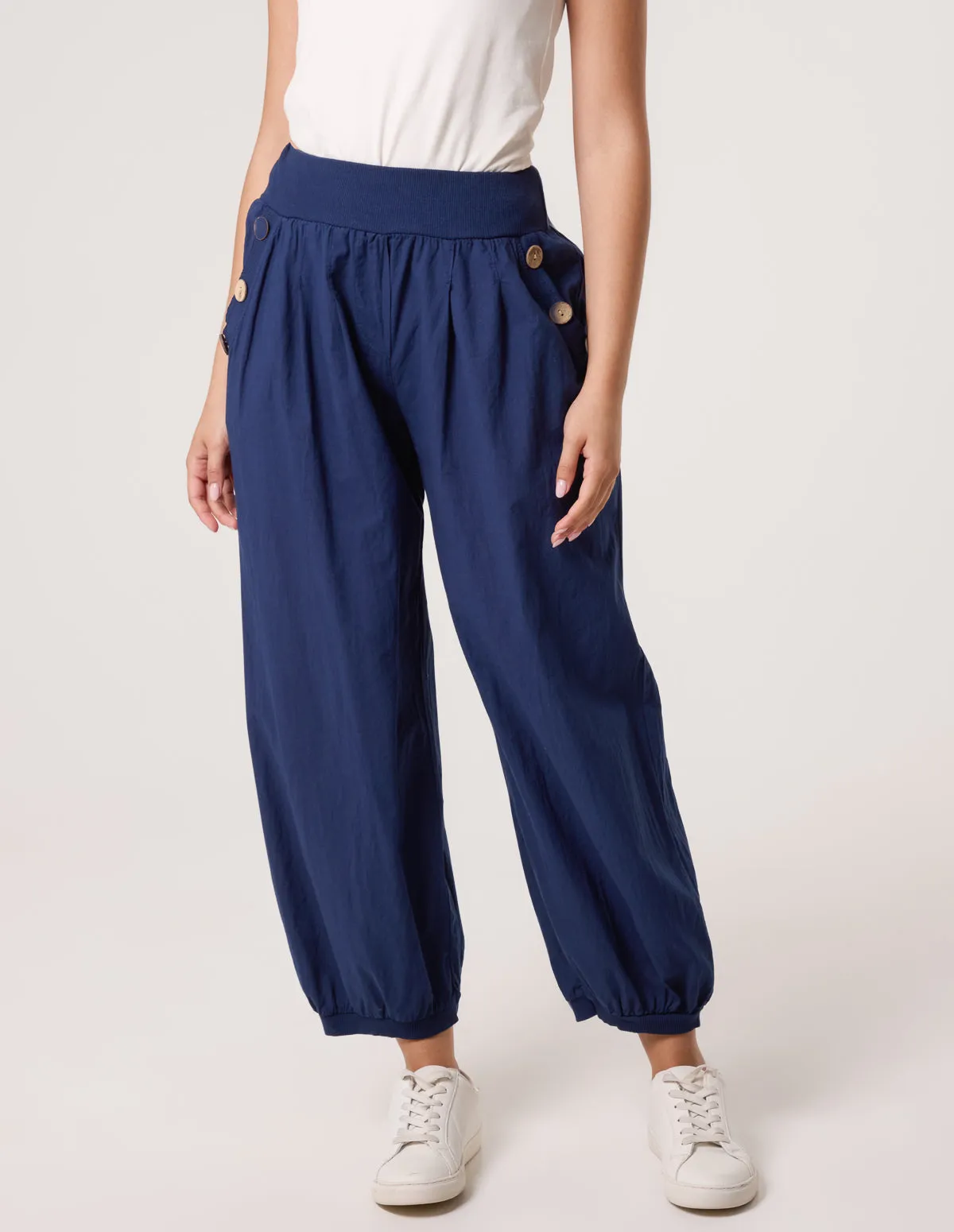 Button Pocket Detail Harem Pants sold by Blue Vanilla product image thumbnail 2