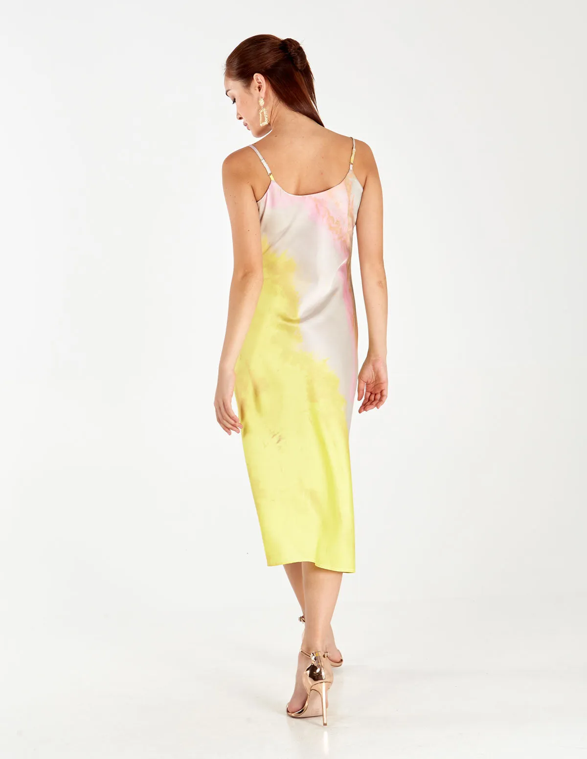 Satin Cowl Neck Midi Dress sold by Blue Vanilla product image thumbnail 5