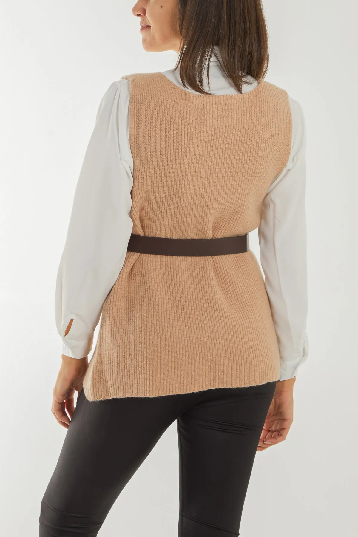 Ribbed Knit Vest Blouse sold by Blue Vanilla product image thumbnail 3
