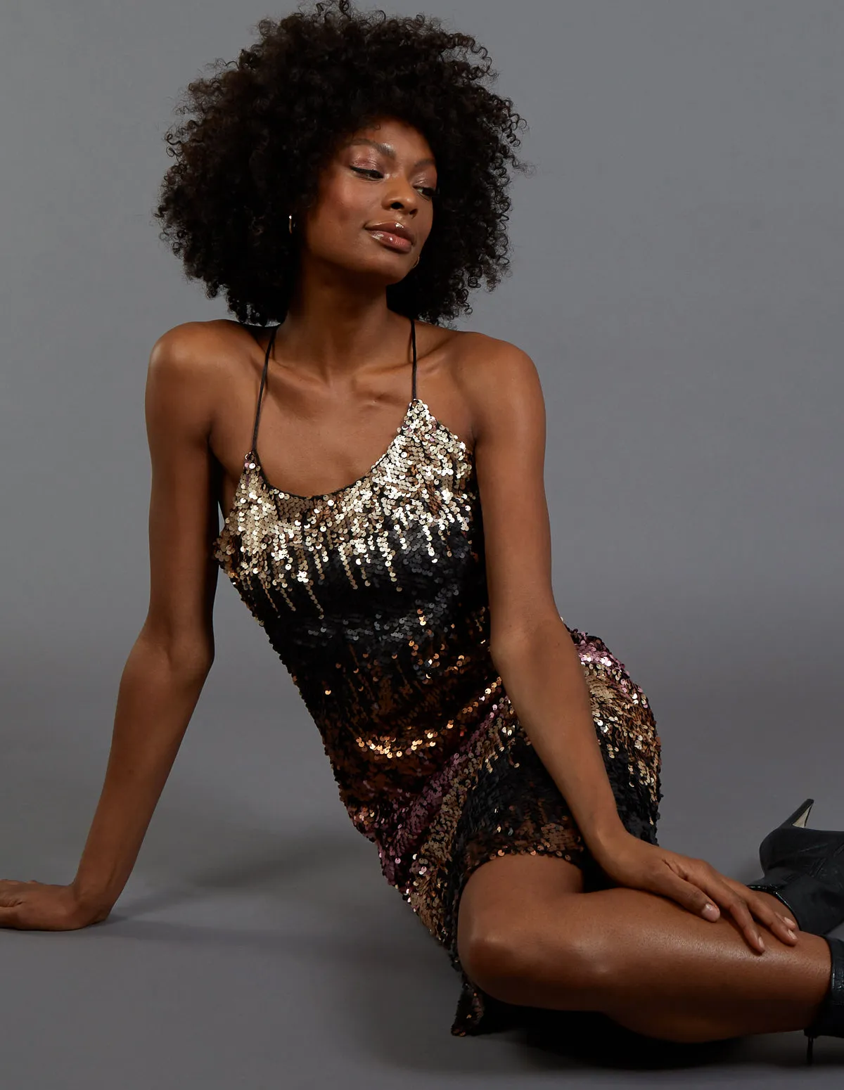 Ombre Sequin Cami Dress sold by Blue Vanilla product image thumbnail 2