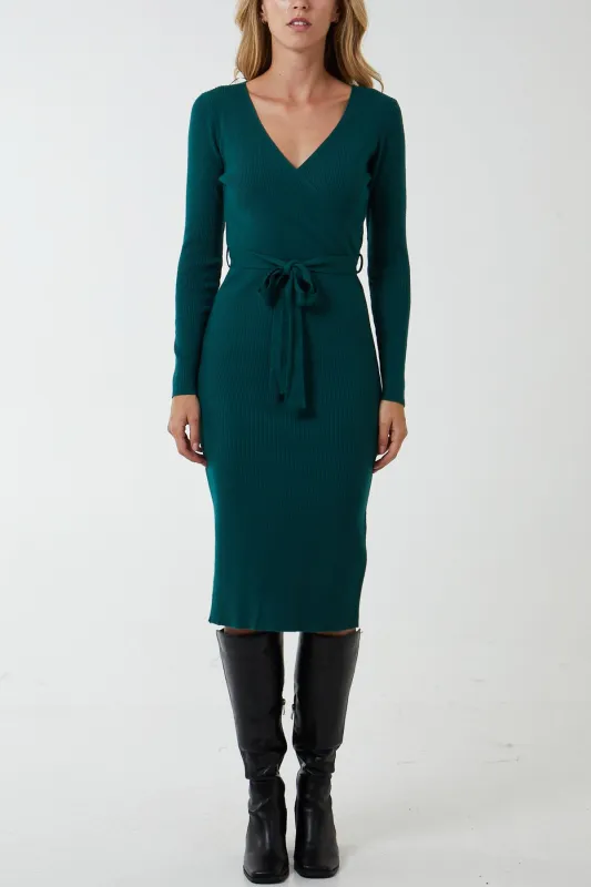 Cross Over Ribbed Dress sold by Blue Vanilla