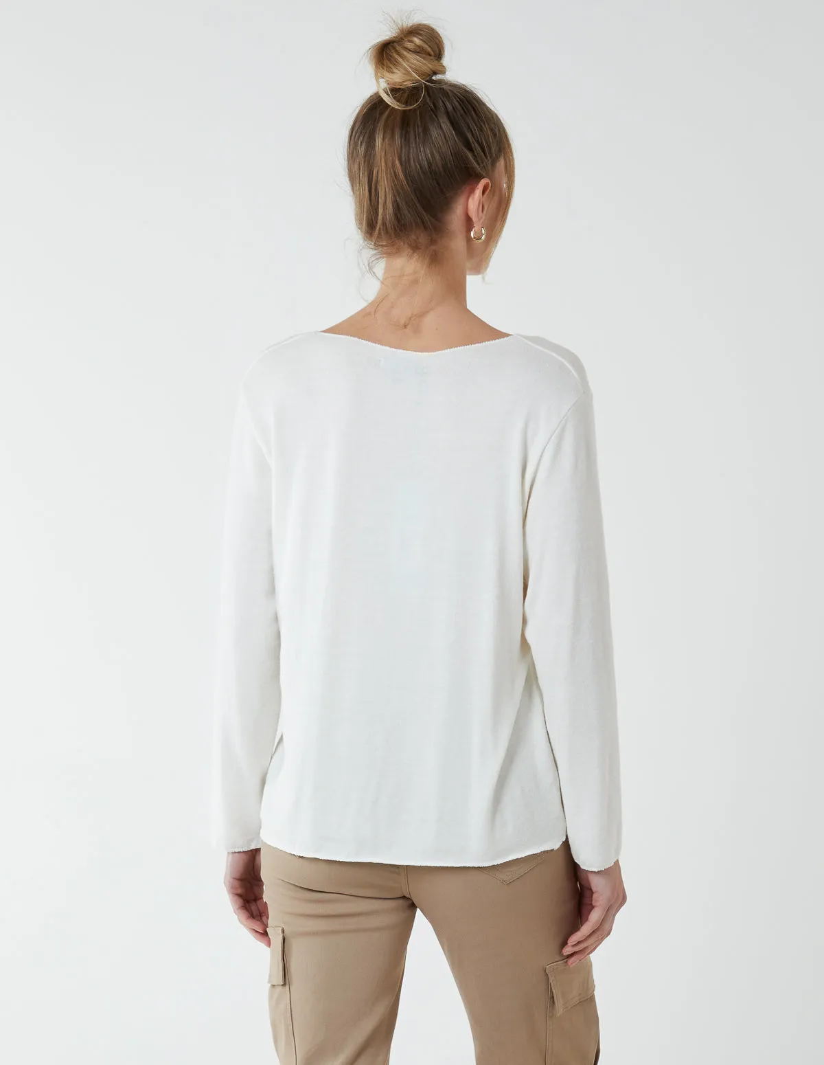 Basic Soft V Neck Jumper sold by Blue Vanilla product image thumbnail 4