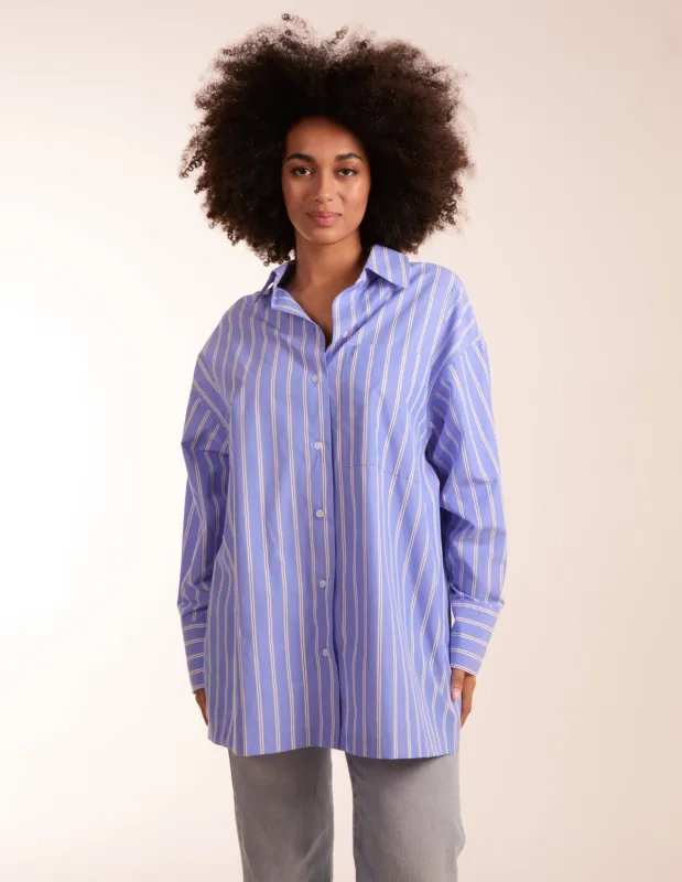 Oversized Pinstripe Shirt sold by Blue Vanilla