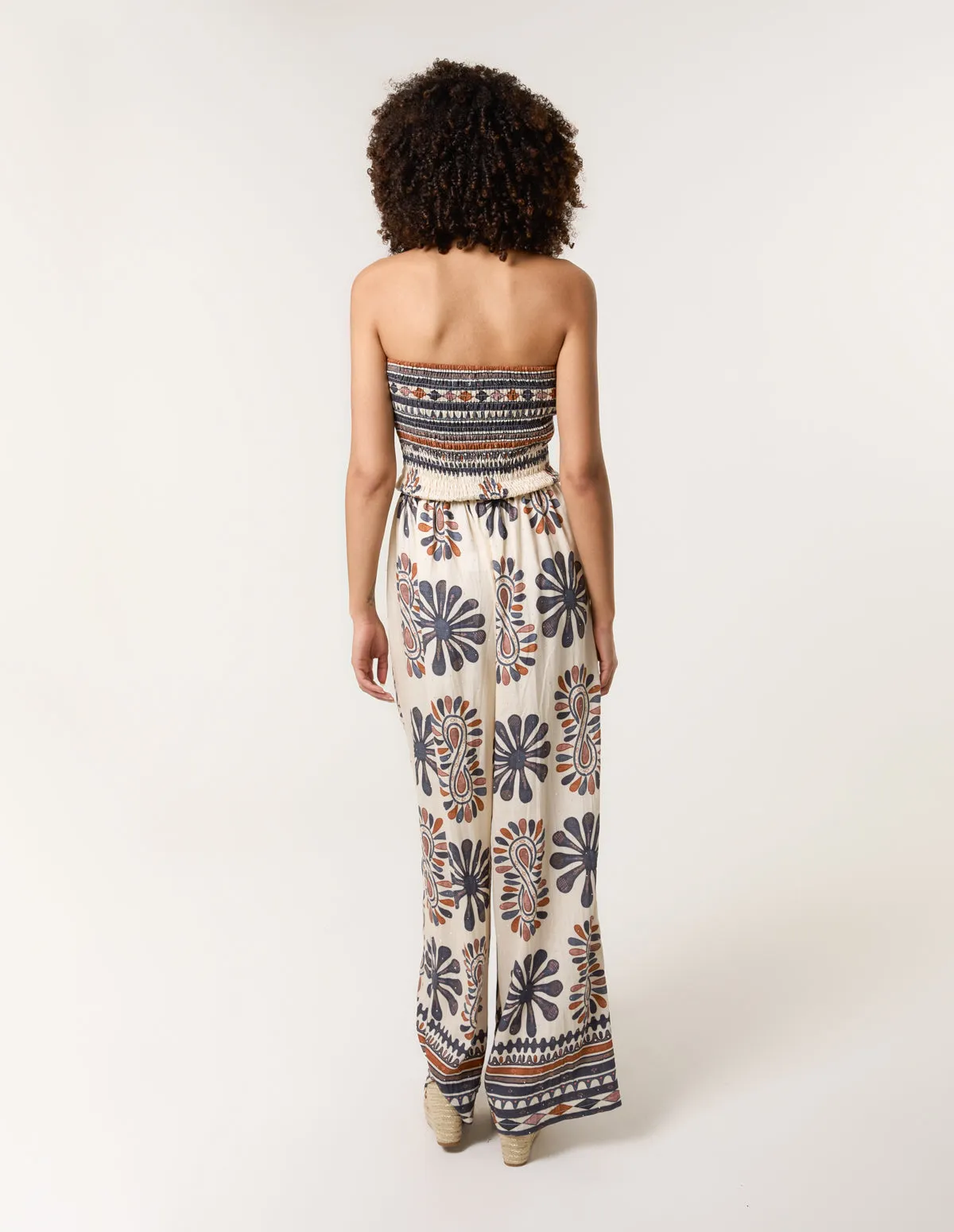 Strapless Elasticated Printed Jumpsuit sold by Blue Vanilla product image thumbnail 4