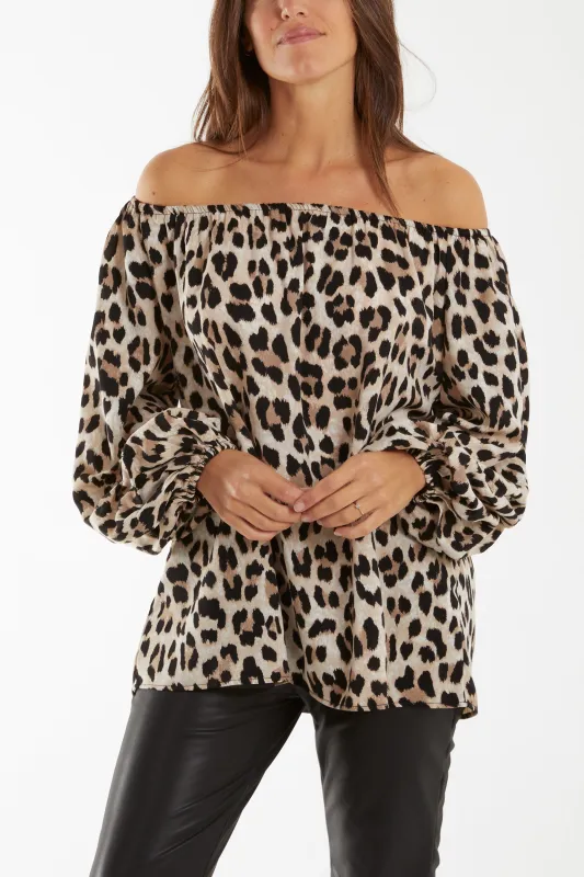 Leopard Print Blouse sold by Blue Vanilla
