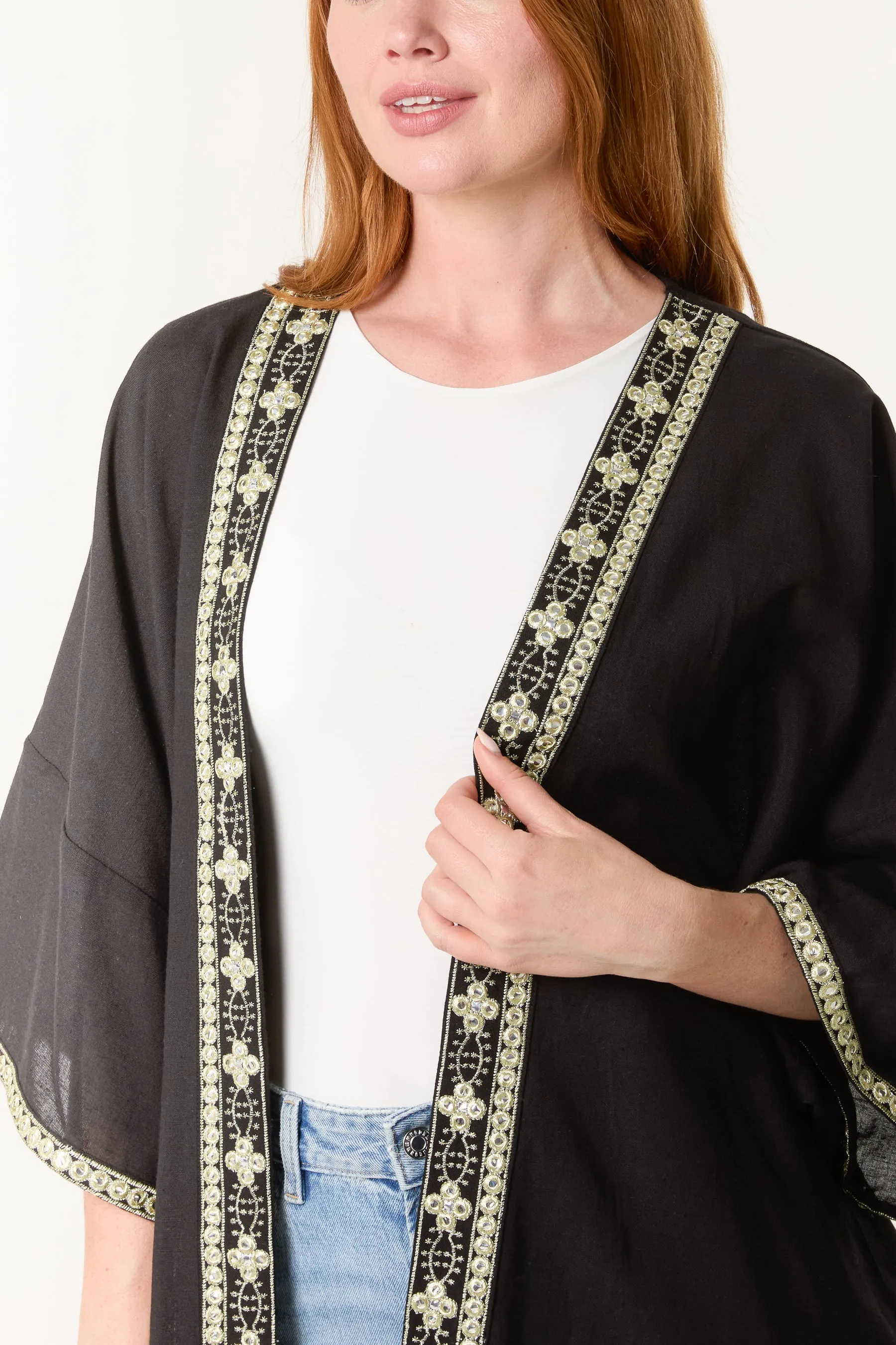Embellished Kimono sold by Blue Vanilla product image thumbnail 2
