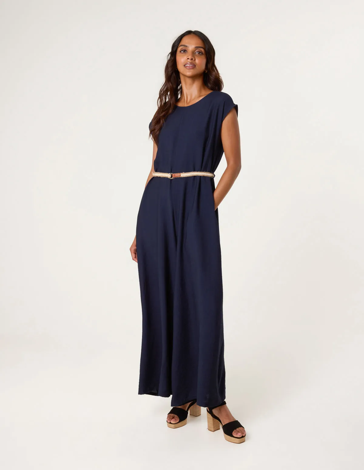 Plain Belted Jumpsuit sold by Blue Vanilla product image thumbnail 3