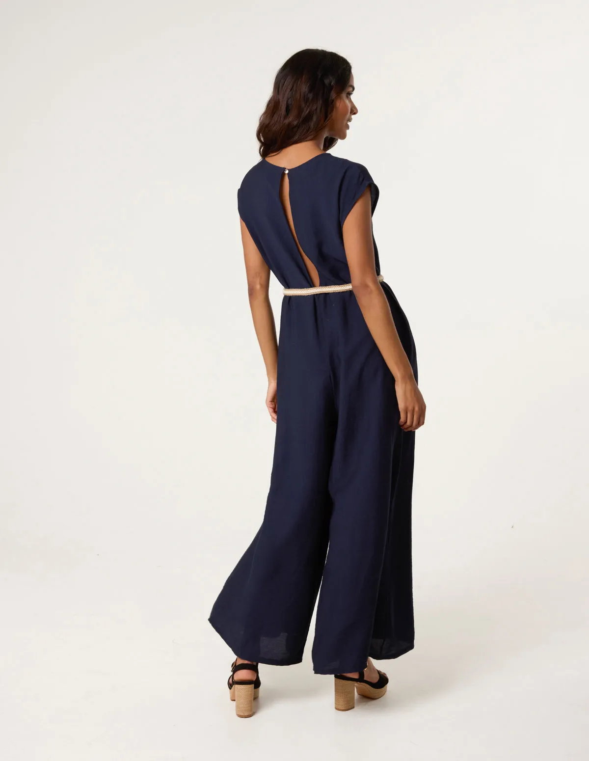 Plain Belted Jumpsuit sold by Blue Vanilla product image thumbnail 4