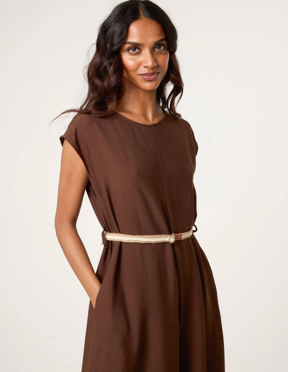 Plain Belted Jumpsuit sold by Blue Vanilla product image thumbnail 2