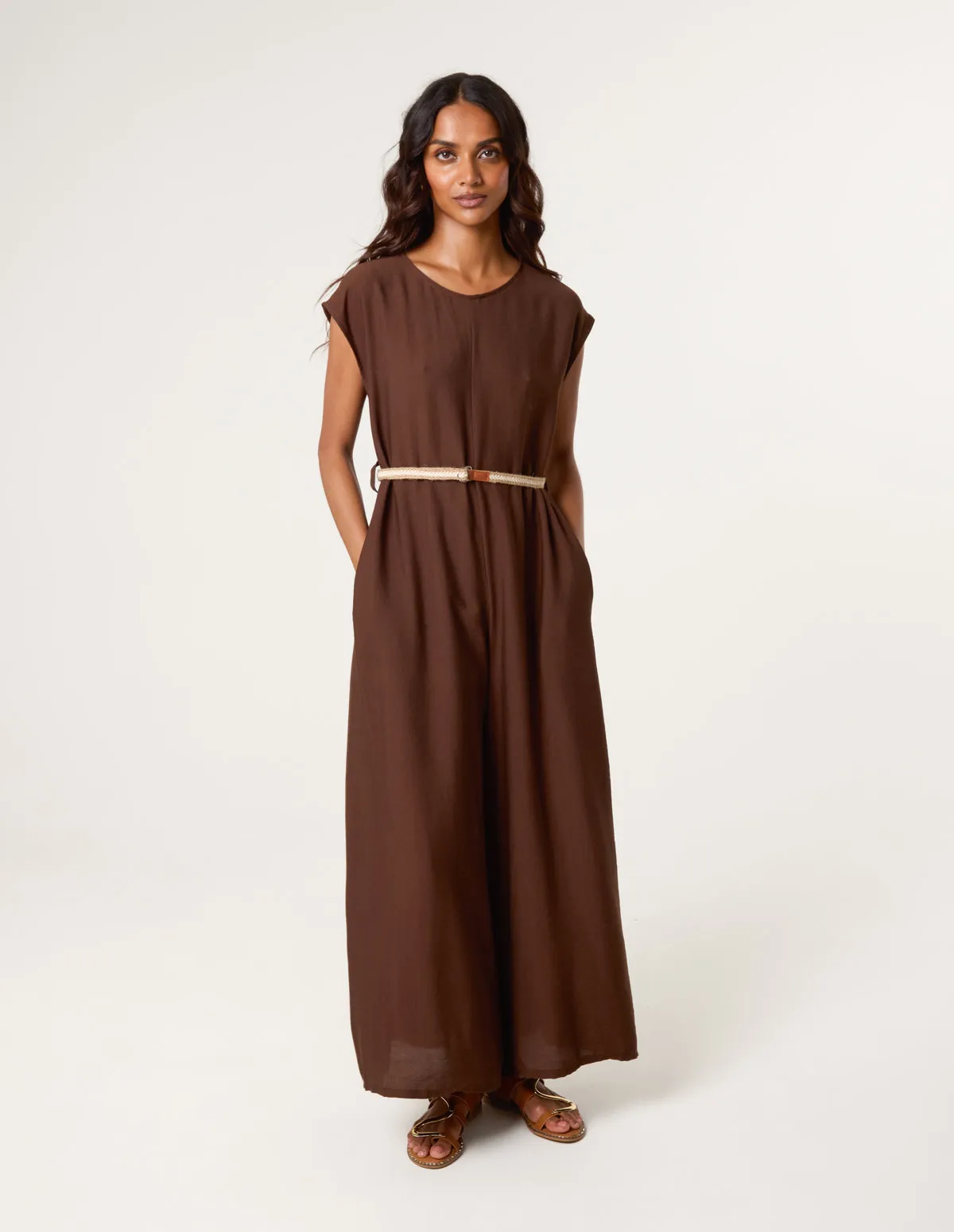 Plain Belted Jumpsuit sold by Blue Vanilla product image thumbnail 3