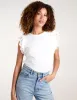 Ruffle Sleeve T-Shirt sold by Blue Vanilla