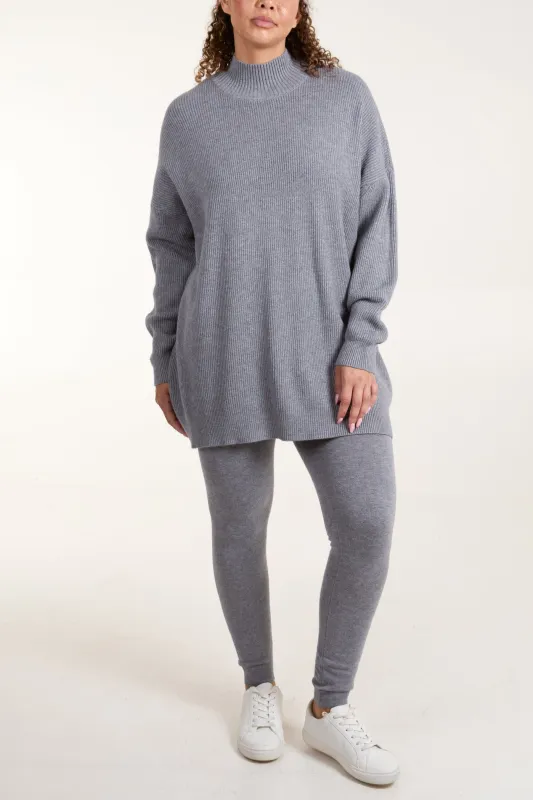 Ribbed Jumper + Knit Leggings Set sold by Blue Vanilla