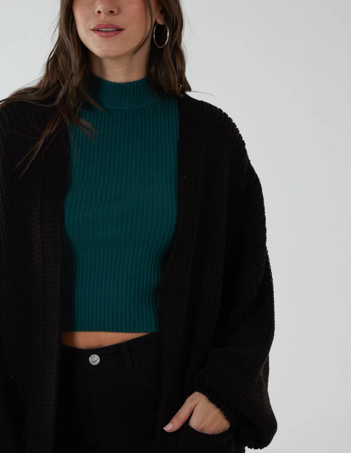 Edge To Edge Knitted Long Cardigan sold by Blue Vanilla product image thumbnail 2