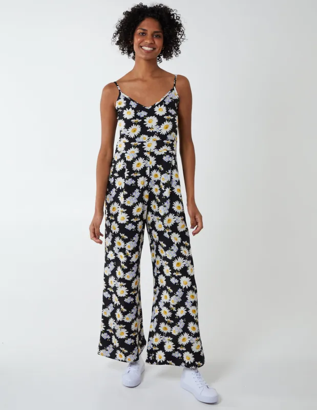 Daisy Print Cami Fitted Jumpsuit sold by Blue Vanilla