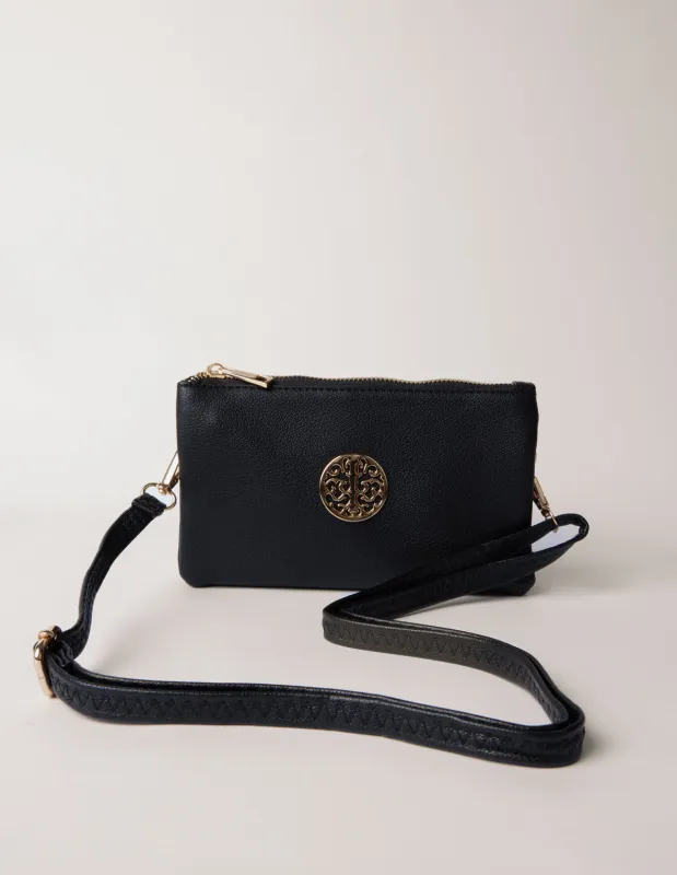 Detailed Zip Up Purse With Detachable Strap sold by Blue Vanilla