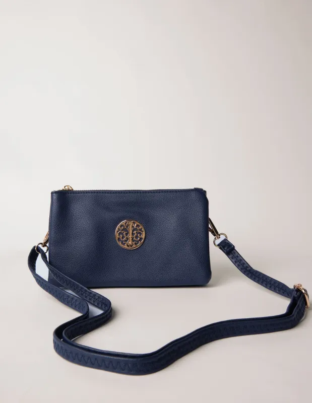 Detailed Zip Up Purse With Detachable Strap sold by Blue Vanilla