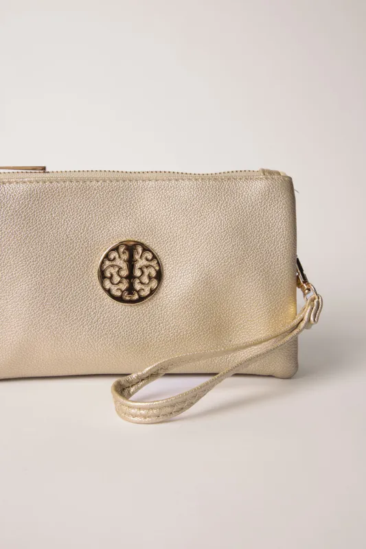 Detailed Zip Up Purse With Detachable Strap sold by Blue Vanilla