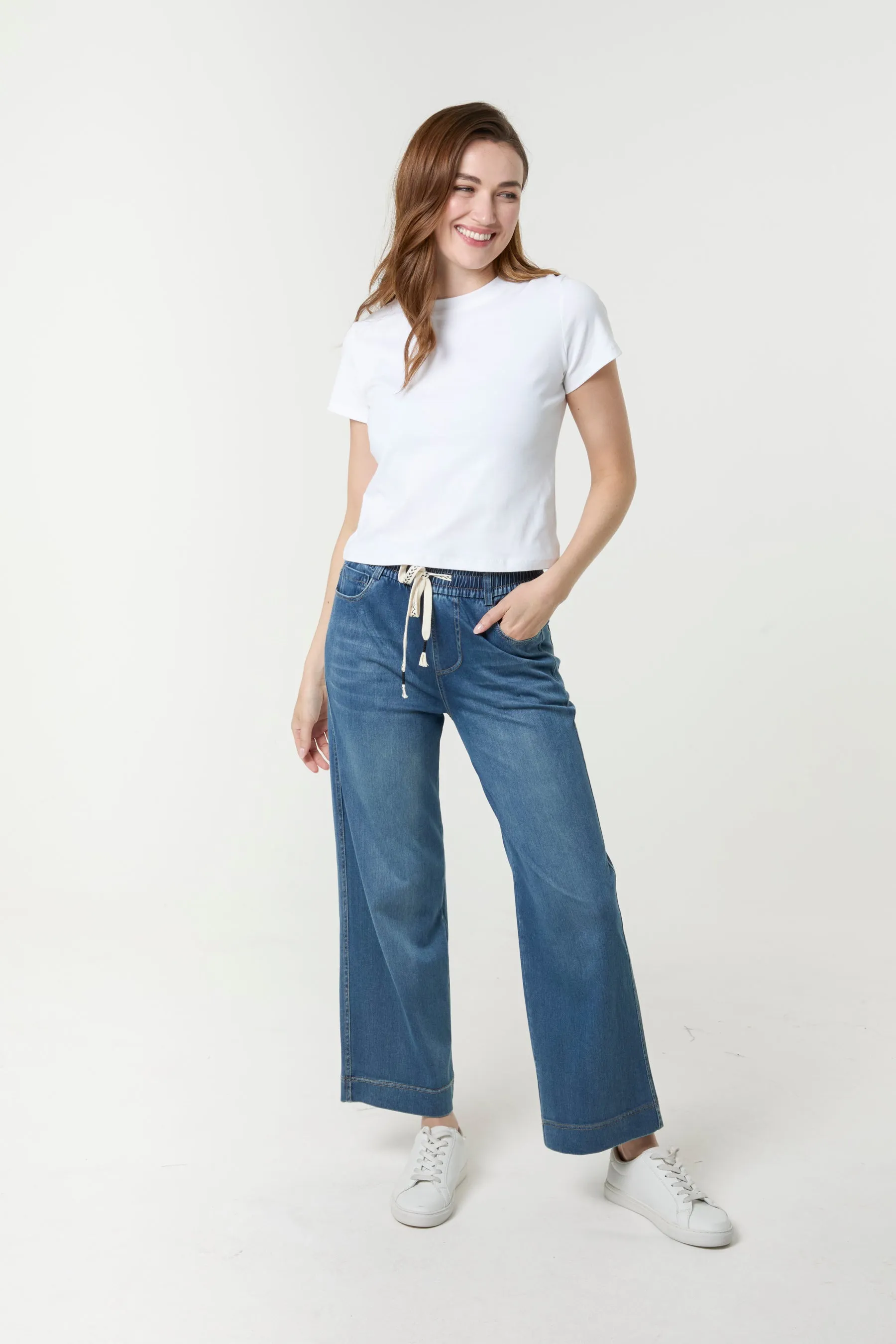 Elastic Waist Jeans sold by Blue Vanilla product image thumbnail 2