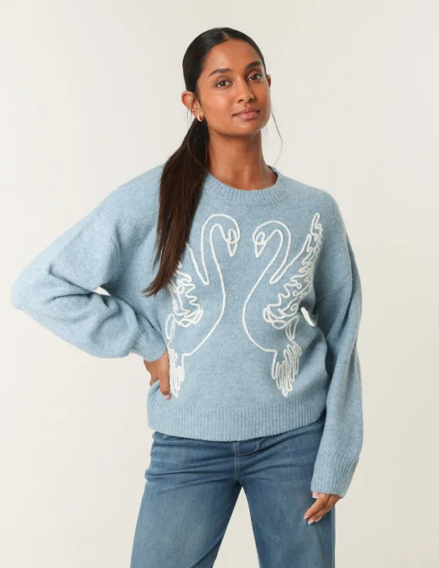 Embroidered Design Jumper sold by Blue Vanilla