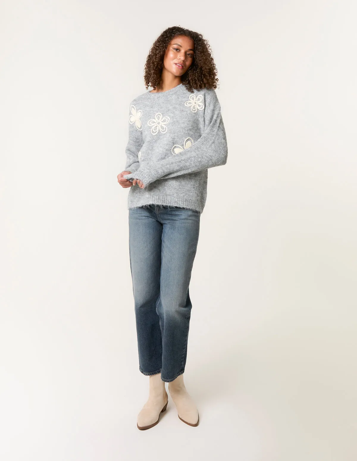 Jumper With Embroidered Heart sold by Blue Vanilla product image thumbnail 3