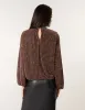 Lurex Puffball High Neck Blouse sold by Blue Vanilla