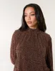 Lurex Puffball High Neck Blouse sold by Blue Vanilla