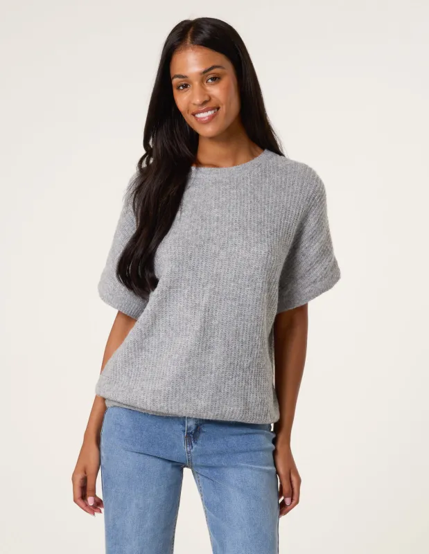 Crew Neck Knitted Jumper sold by Blue Vanilla