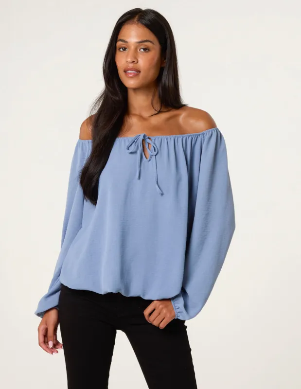 Key Hole Gypsy Neck Top sold by Blue Vanilla
