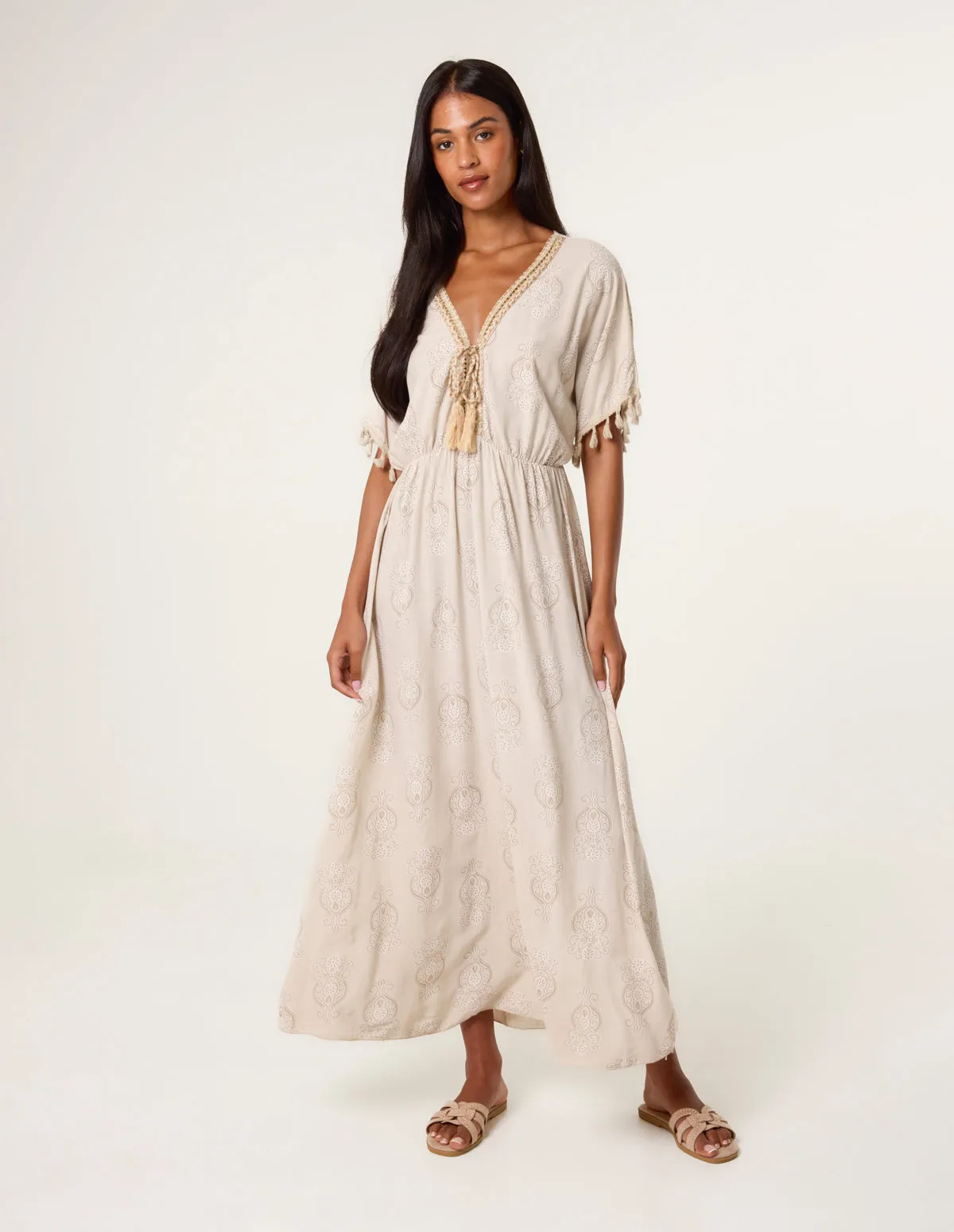 Moroccan Midi Dress In Batik Print sold by Blue Vanilla product image thumbnail 3