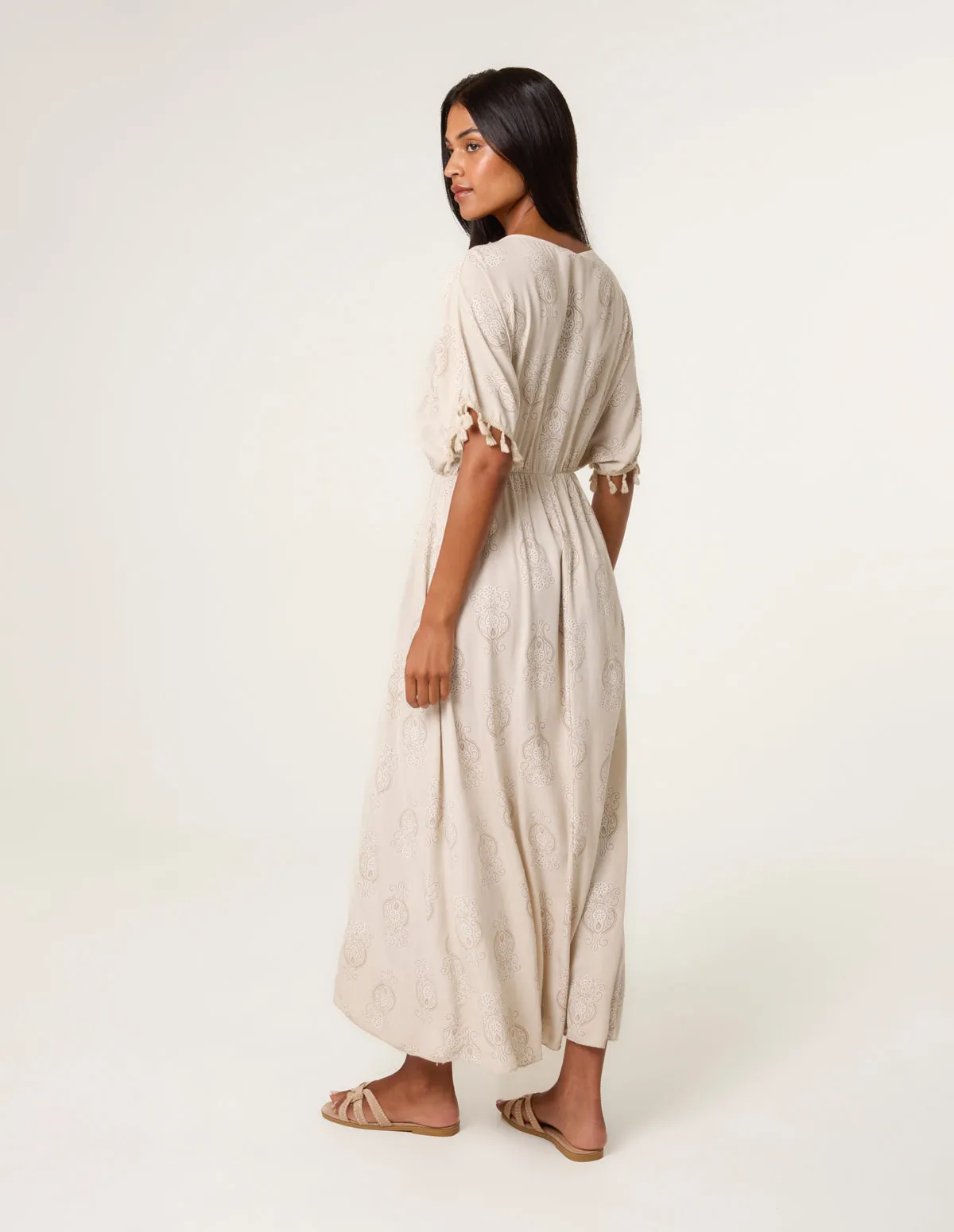 Moroccan Midi Dress In Batik Print sold by Blue Vanilla product image thumbnail 4
