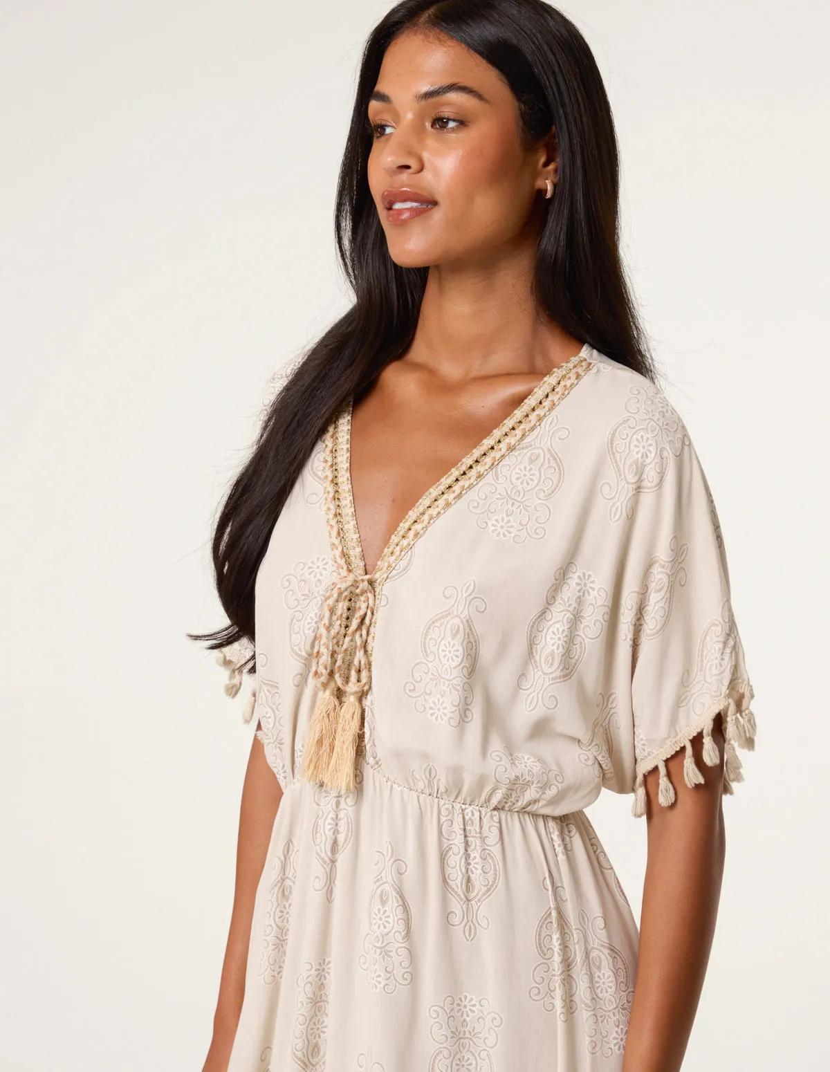 Moroccan Midi Dress In Batik Print sold by Blue Vanilla product image thumbnail 2