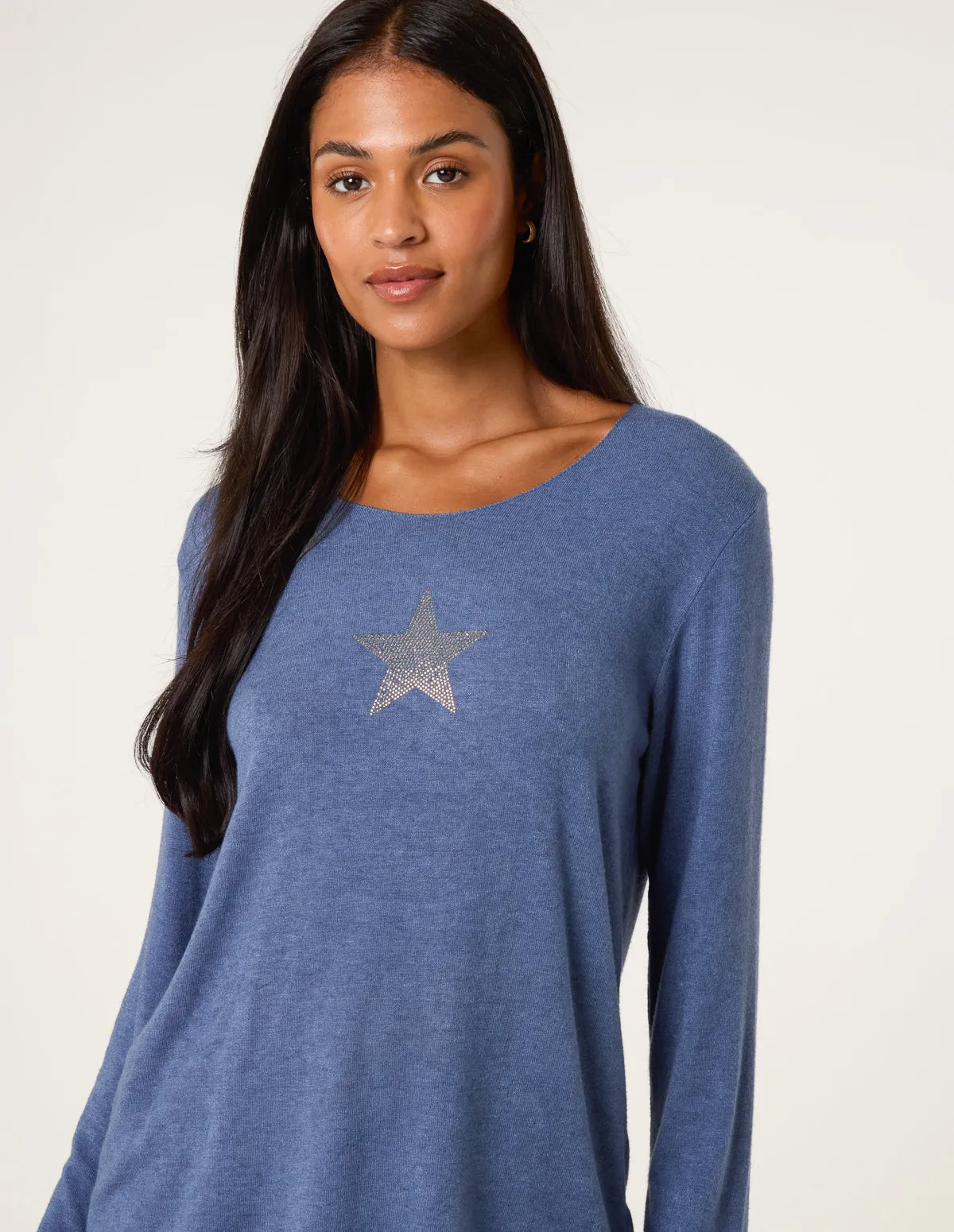 Diamante Star Long Sleeve Jumper sold by Blue Vanilla product image thumbnail 3