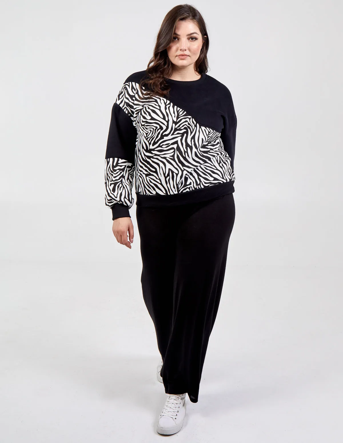 Curve Zebra Print Details Jumper sold by Blue Vanilla product image thumbnail 2