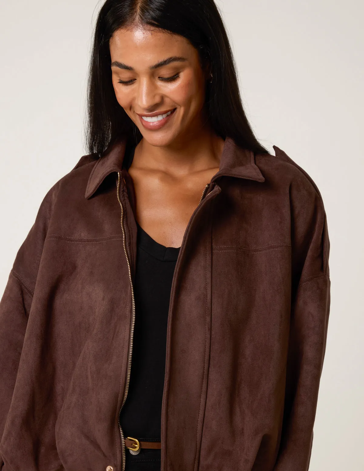 Suedette Puffball Jacket sold by Blue Vanilla product image thumbnail 2