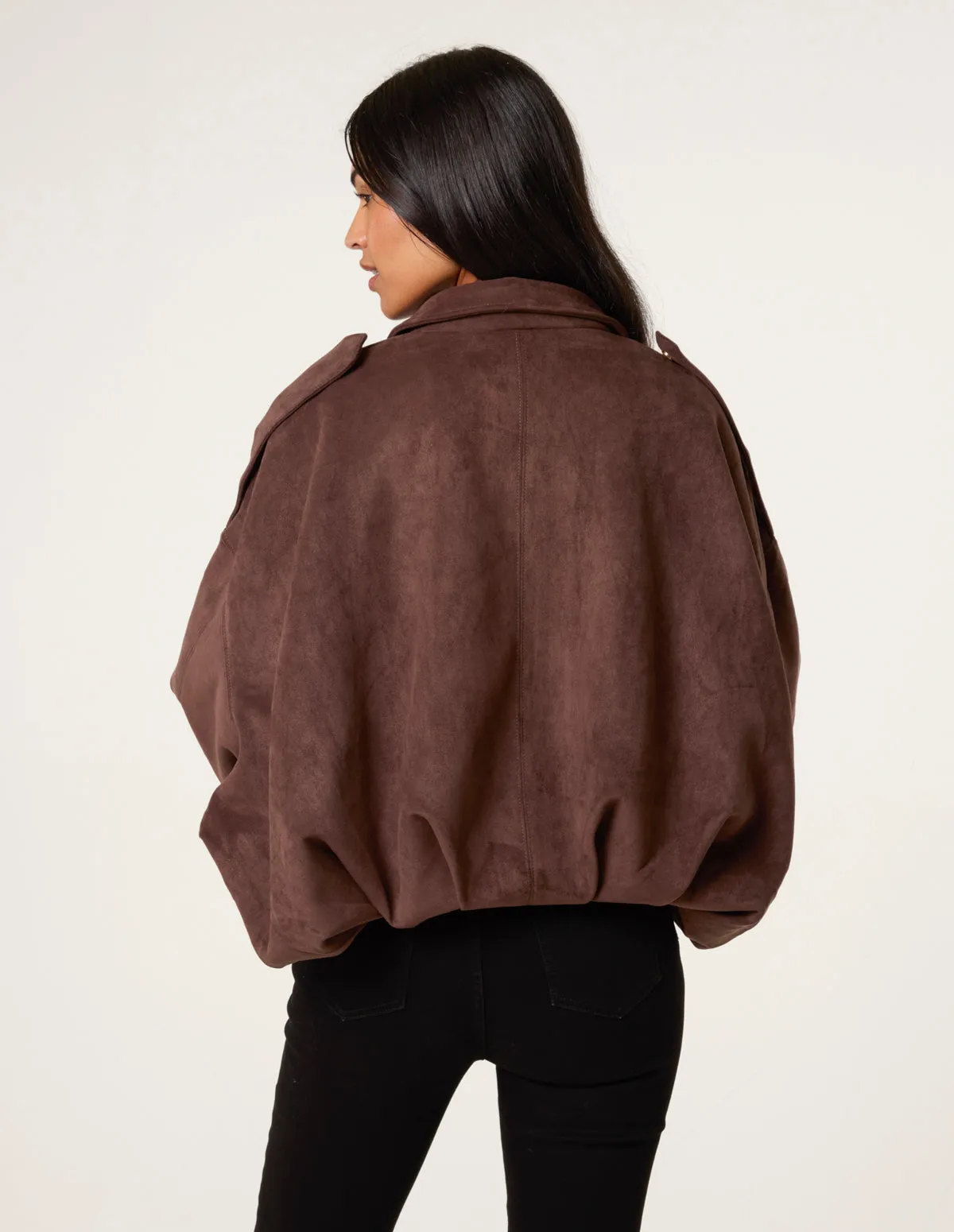 Suedette Puffball Jacket sold by Blue Vanilla product image thumbnail 4