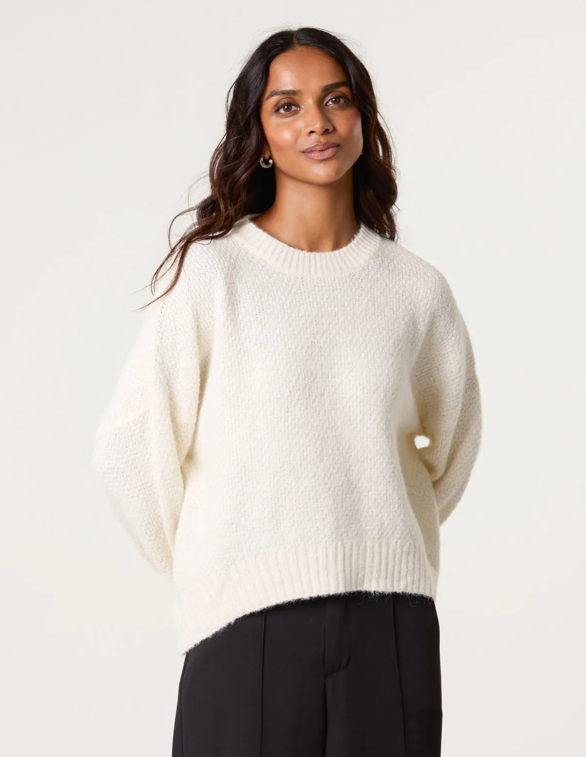 Round Neck Sequin Detailed Jumper sold by Blue Vanilla product image thumbnail 2