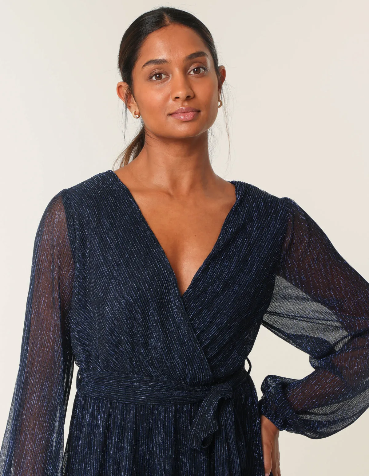 Wrap Metallic Dress sold by Blue Vanilla product image thumbnail 2