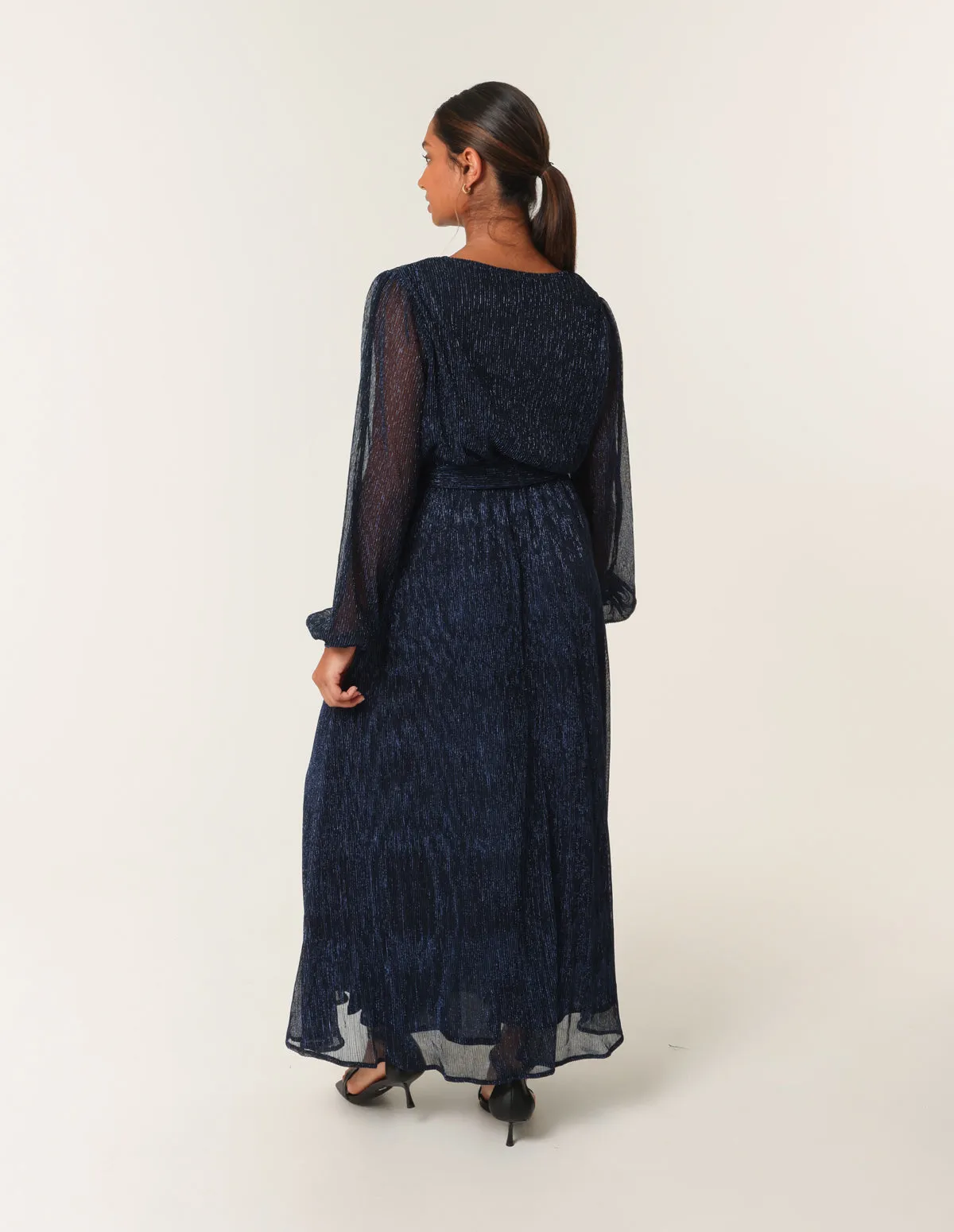 Wrap Metallic Dress sold by Blue Vanilla product image thumbnail 5