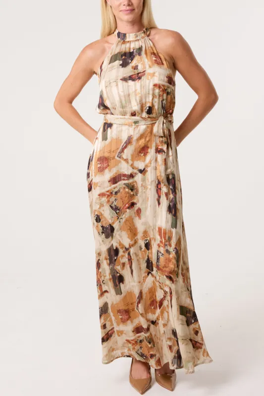 Halter Neck Belted Dress sold by Blue Vanilla