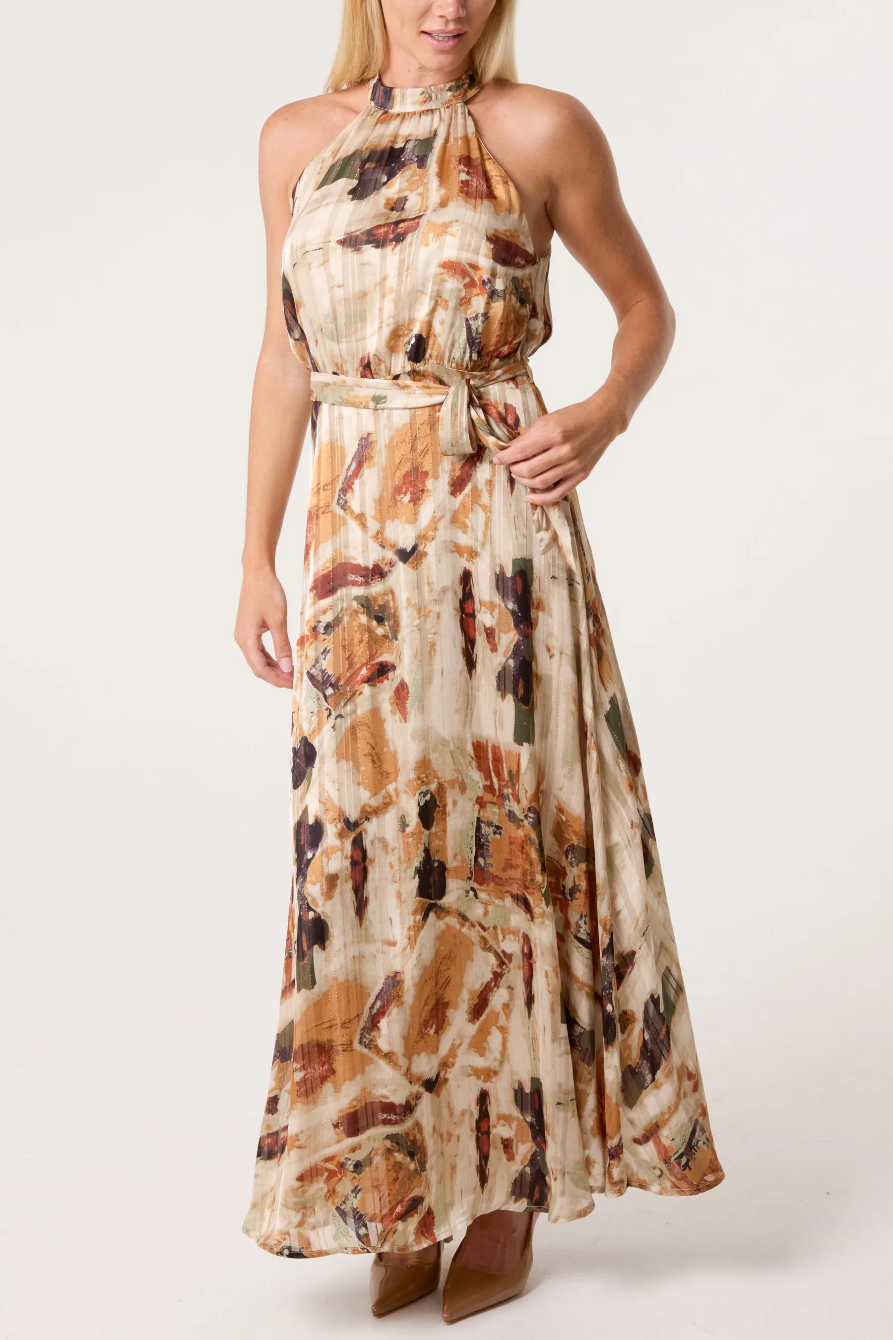 Halter Neck Belted Dress sold by Blue Vanilla product image thumbnail 2