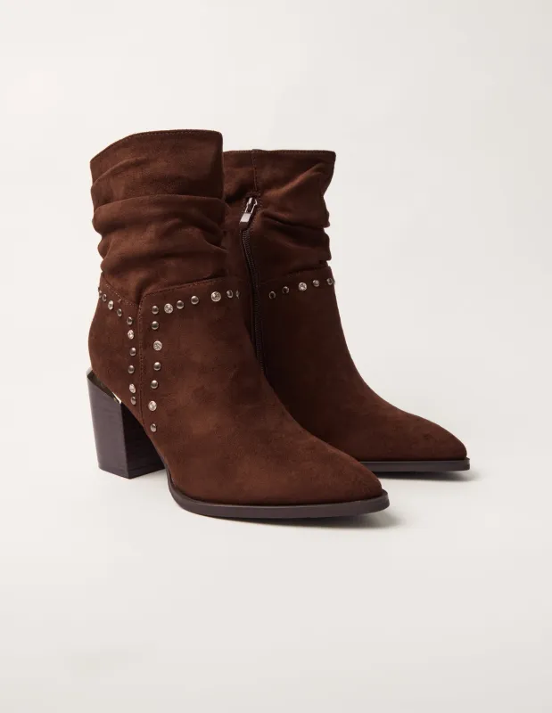 Studded Cowboy Ankle Boots sold by Blue Vanilla